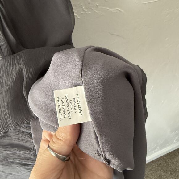 Wendy Katlen Dress Y2k 6 Silk Beaded Waist Formal Gown‎ Chiffon Fairy Unique - Picture 9 of 9